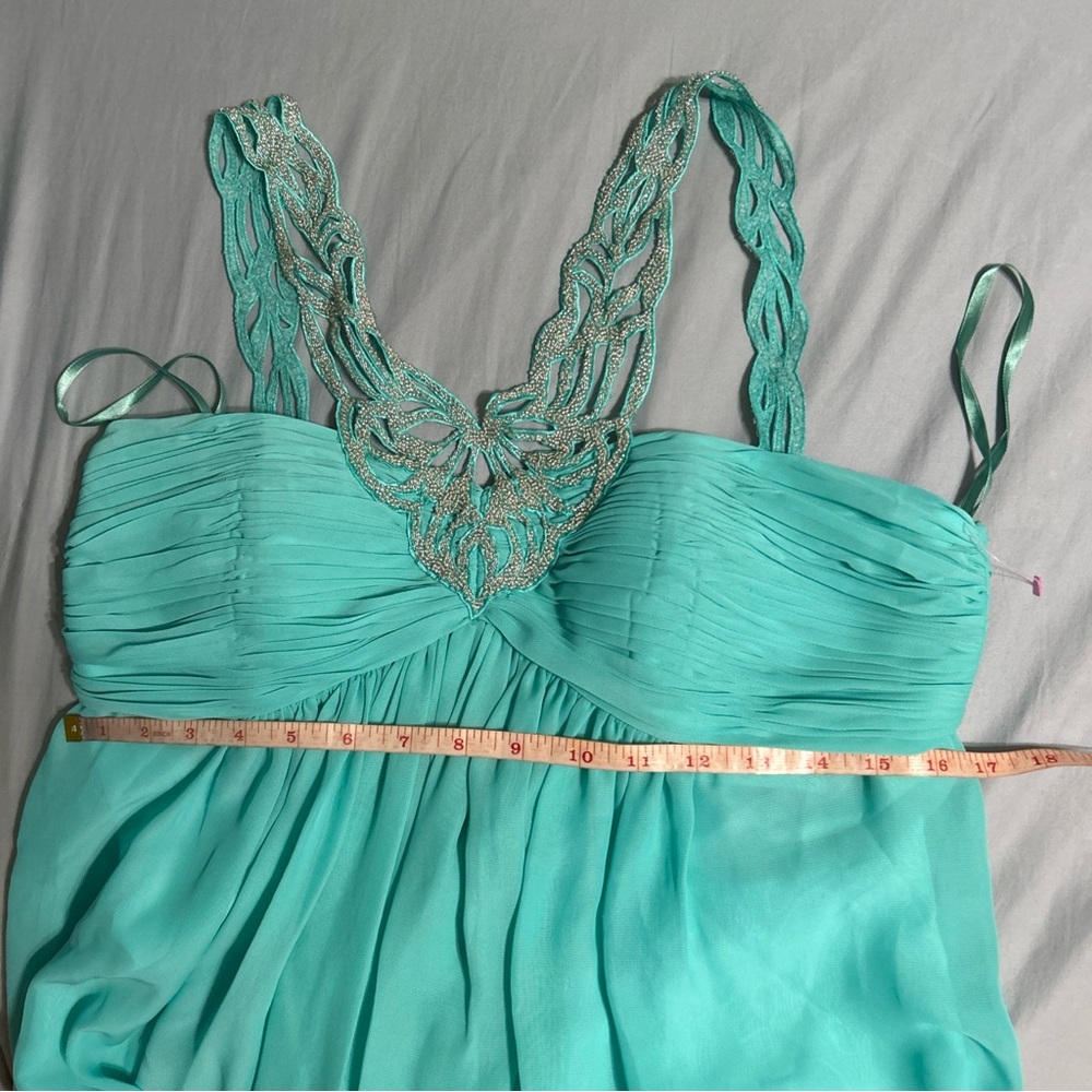 Amelia Couture Long Dress‎ | Green | Size 12 | NWT | D2 - Picture 11 of 14